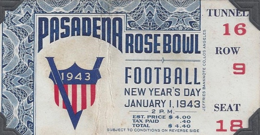 1943 Rose Bowl Georgia Vs Ucla Uga S First National Title Rose Bowl Bowl Game Bowl